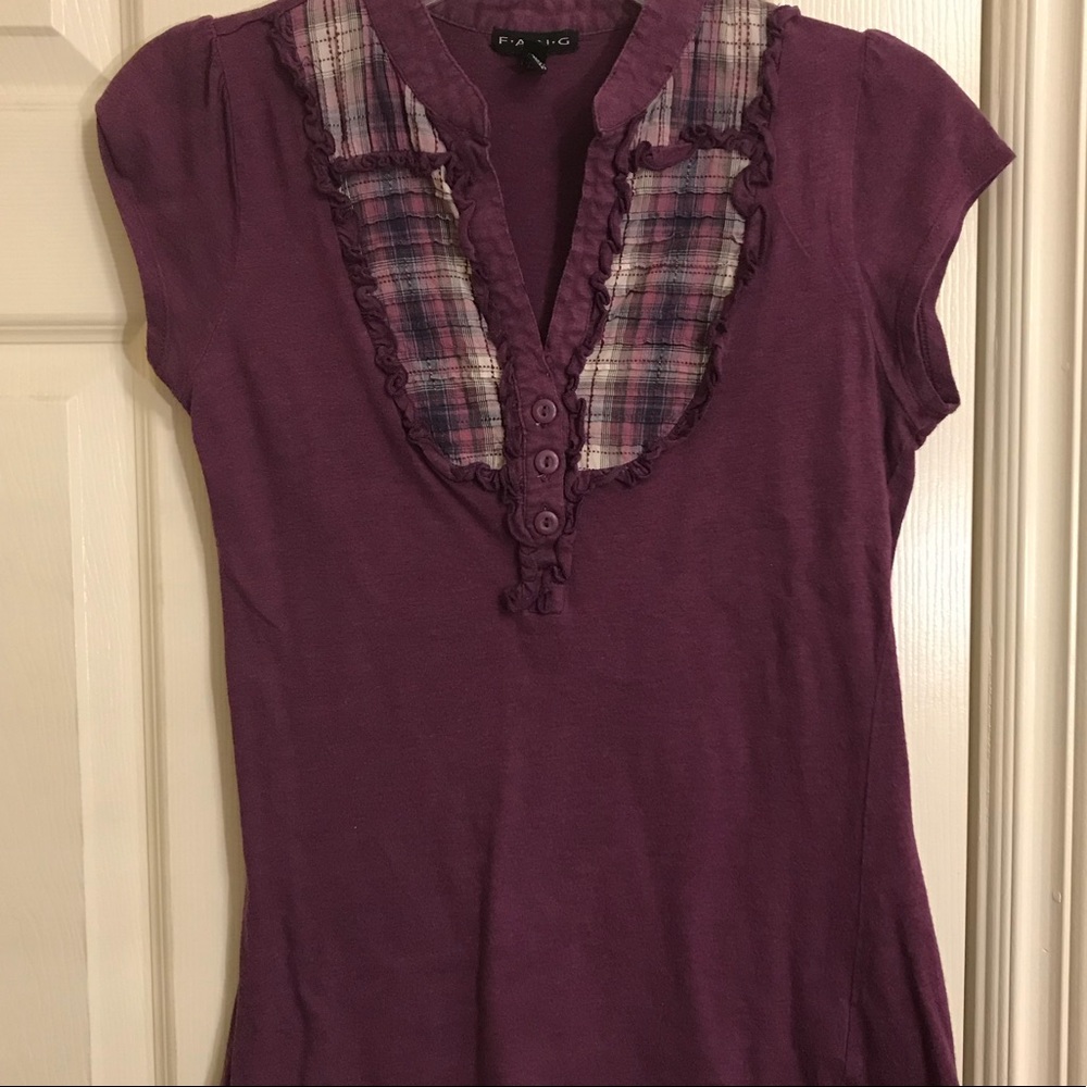 Purple Collared blouse